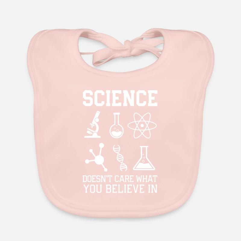 science - Bavoir bio Bébé - rose