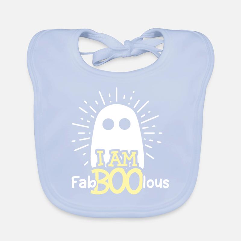 FabBOOlous funny Halloween gift ghost Organic Baby Bibs