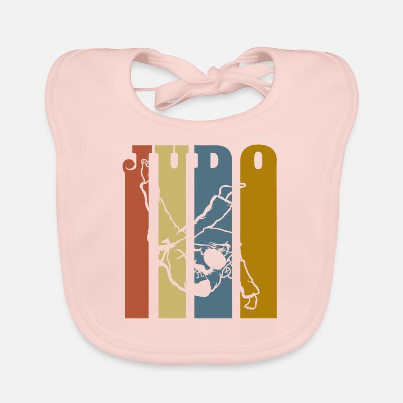 Judo - Baby Bio-Lätzchen - Rose