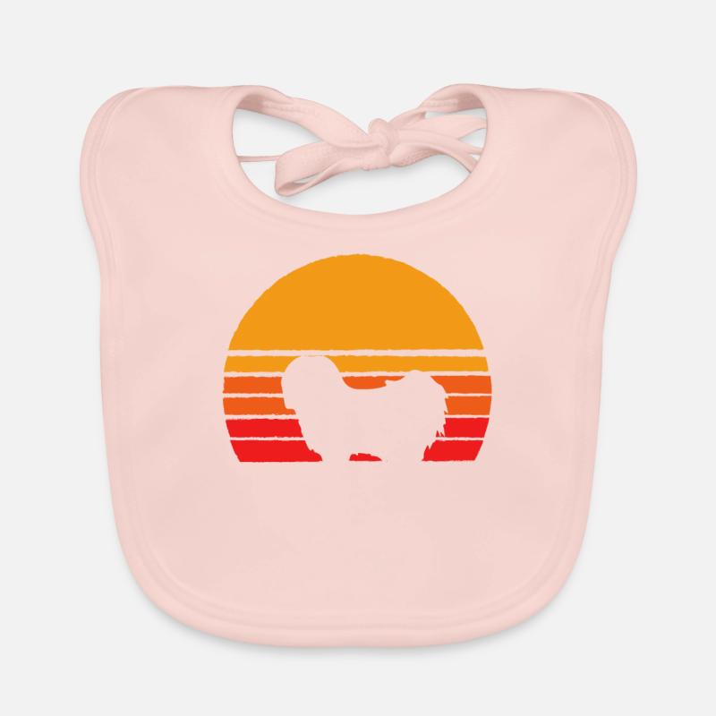 Coton De Toulear Sunset - Chemises rétro pour chien Bavoir bio Bébé