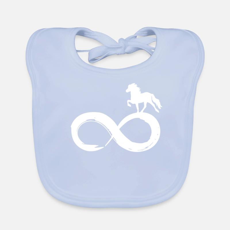 Icelandic Icelandic horses pony horses Forever Infinity Organic Baby Bibs