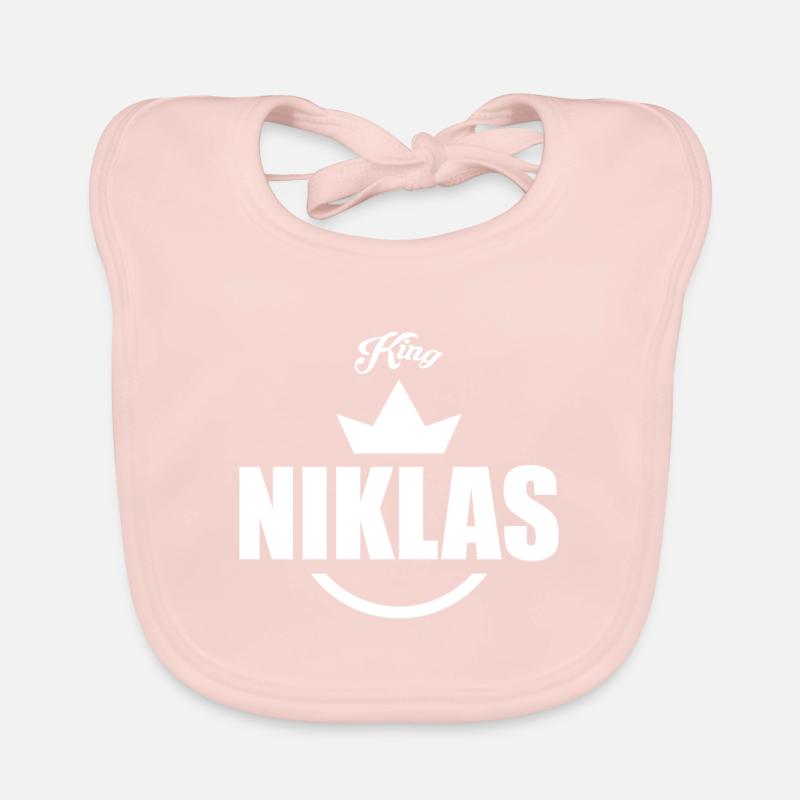 Niklas - Baby Bio-Lätzchen - Rose