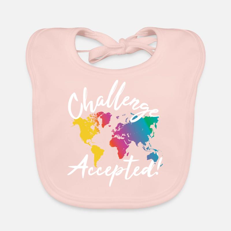 Challenge Accepted World Traveler Organic Baby Bibs