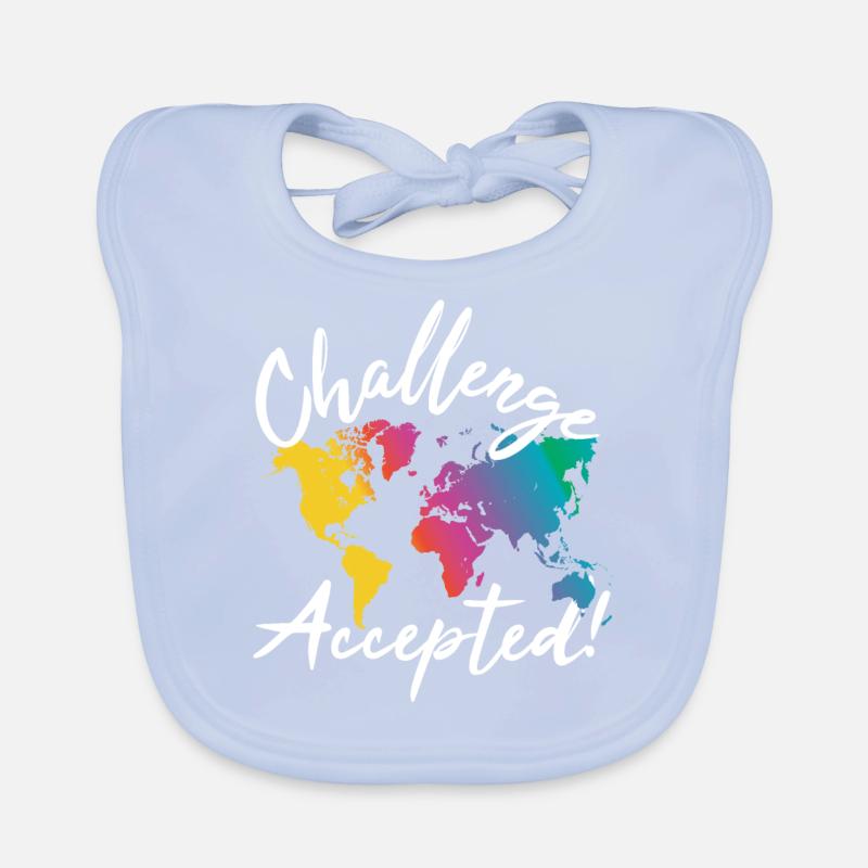 Challenge Accepted World Traveller Baby Bio-Lätzchen