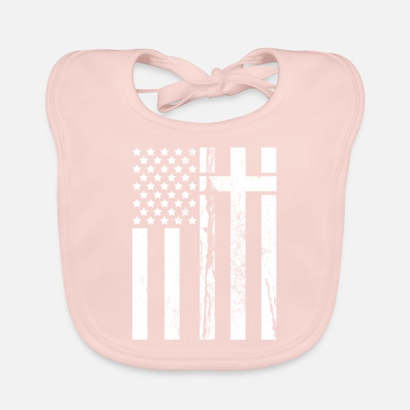 Drapeau drapeau américain Bavoir bio Bébé