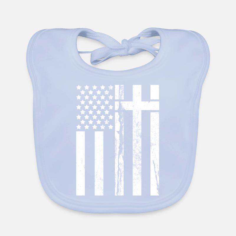 Drapeau drapeau américain Bavoir bio Bébé