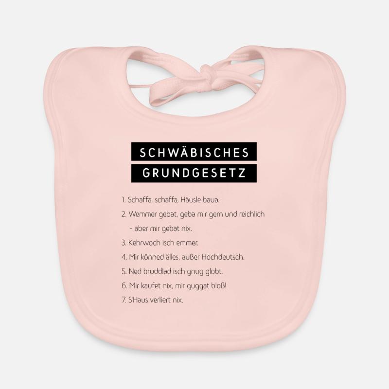 Schwäbisches Grundgesetz Baby Bio-Lätzchen