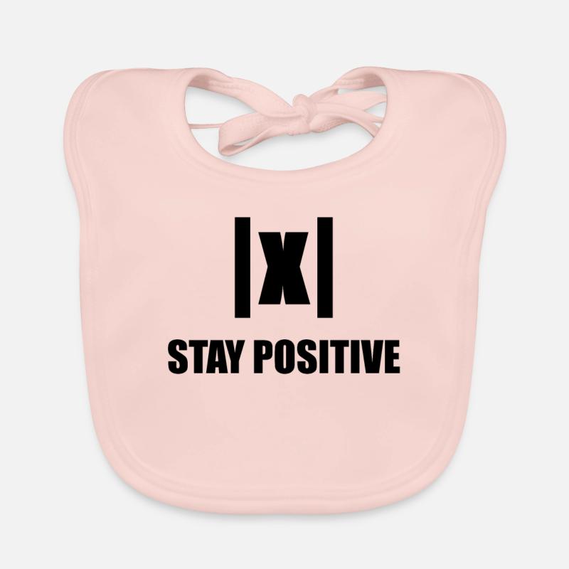 Restez positif Drôle Math Enseignant Cadeau Nerd Bavoir bio Bébé