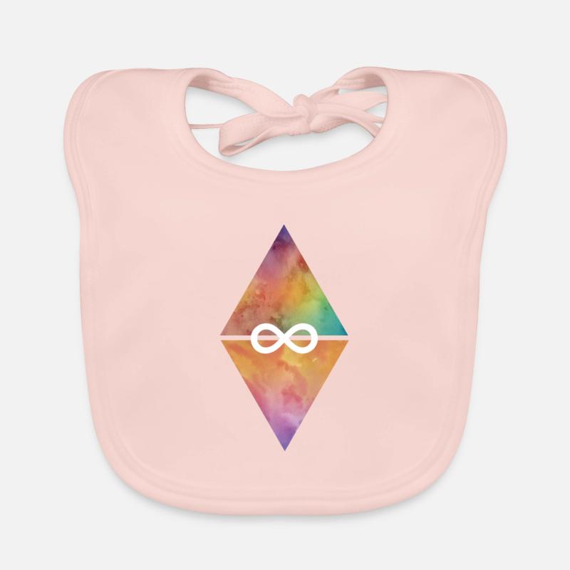 Dreieck infinity Baby Bio-Lätzchen