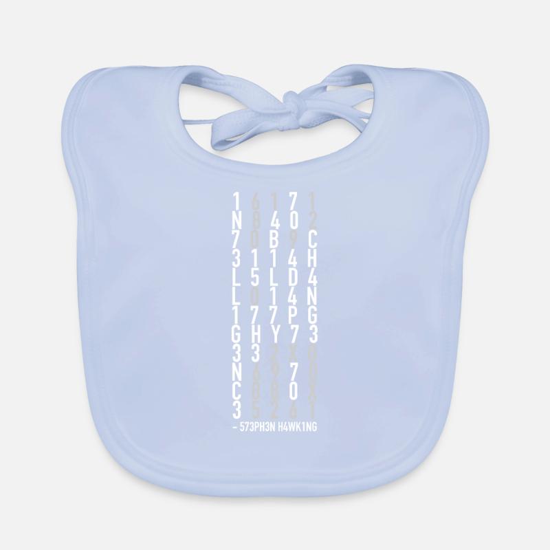 Intelligence Is The Ability To Adapt To Change Organic Baby Bibs