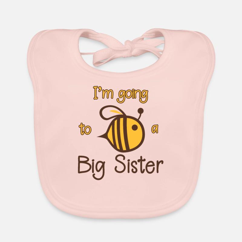 große Schwester Biene Geschenk Schwangerschaft Baby Bio-Lätzchen
