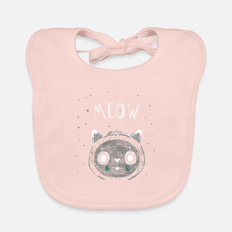 Effrayant chat Halloween Spooktober Bavoir bio Bébé