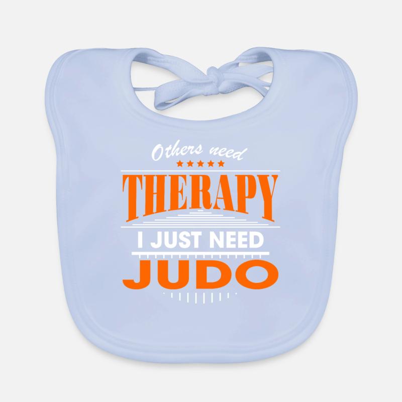 judo is my therapy Baby Bio-Lätzchen