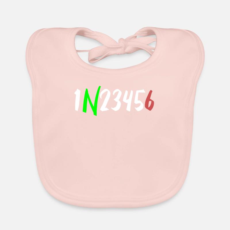 1N23456 Motorradschaltung One Down Five Up Baby Bio-Lätzchen