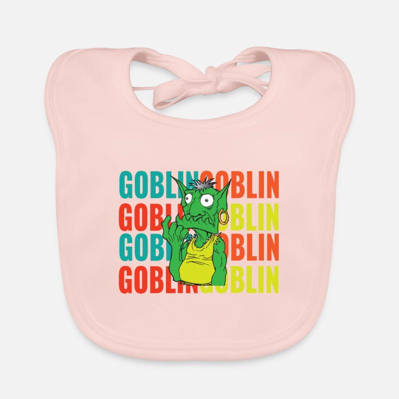 Retro goblin Organic Baby Bibs