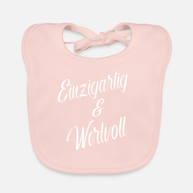 Unique and Valuable Self-Confidence Quote Organic Baby Bibs