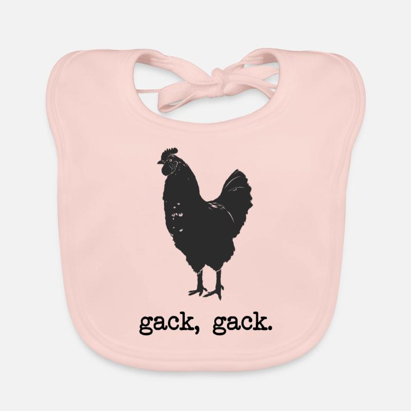 gack, gack Huhn Baby Bio-Lätzchen