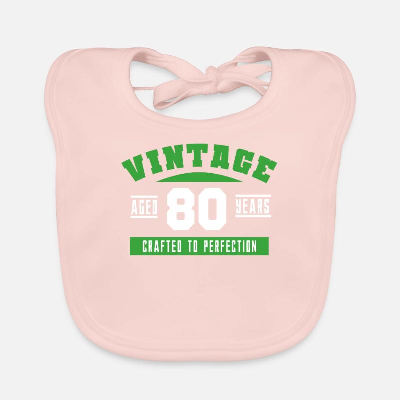 80. Geburtstag 80 Jahre Lustig Baby Bio-Lätzchen