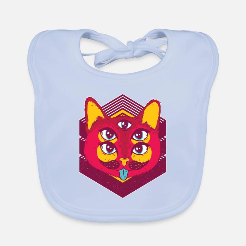 chat Bavoir bio Bébé