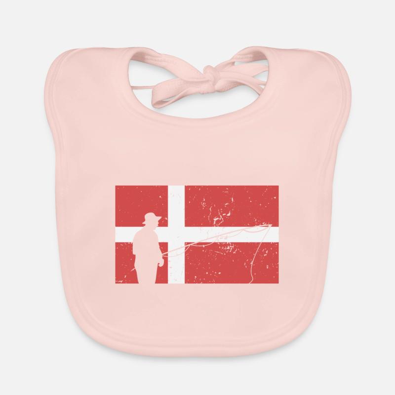 Danemark vacances drapeau danois Bavoir bio Bébé
