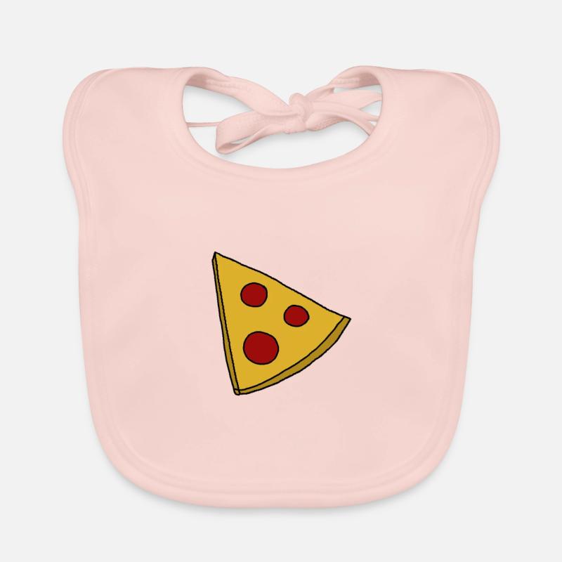 small pizza Organic Baby Bibs