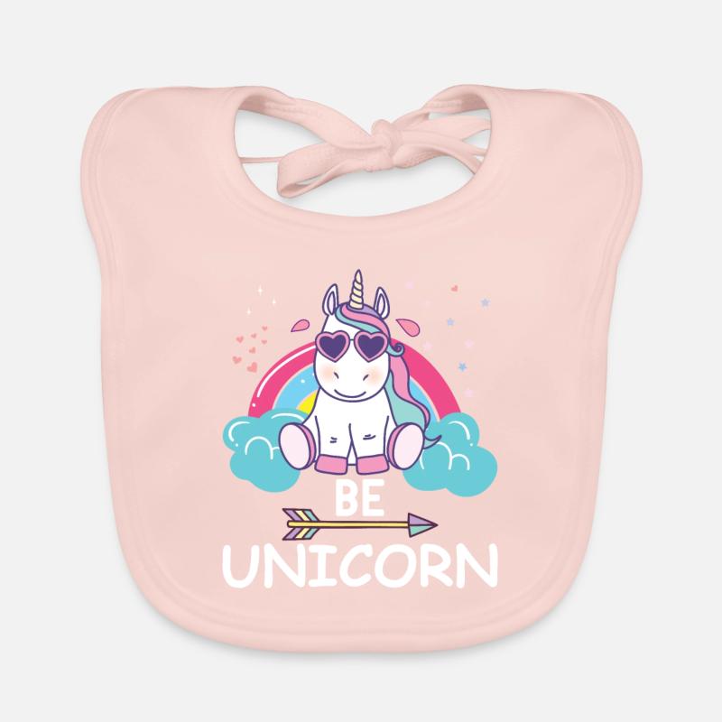 Cooles Einhorn Baby Bio-Lätzchen