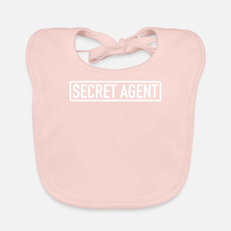 Secret Agent Spion Detektiv Verbrechensbekämpfer Baby Bio-Lätzchen