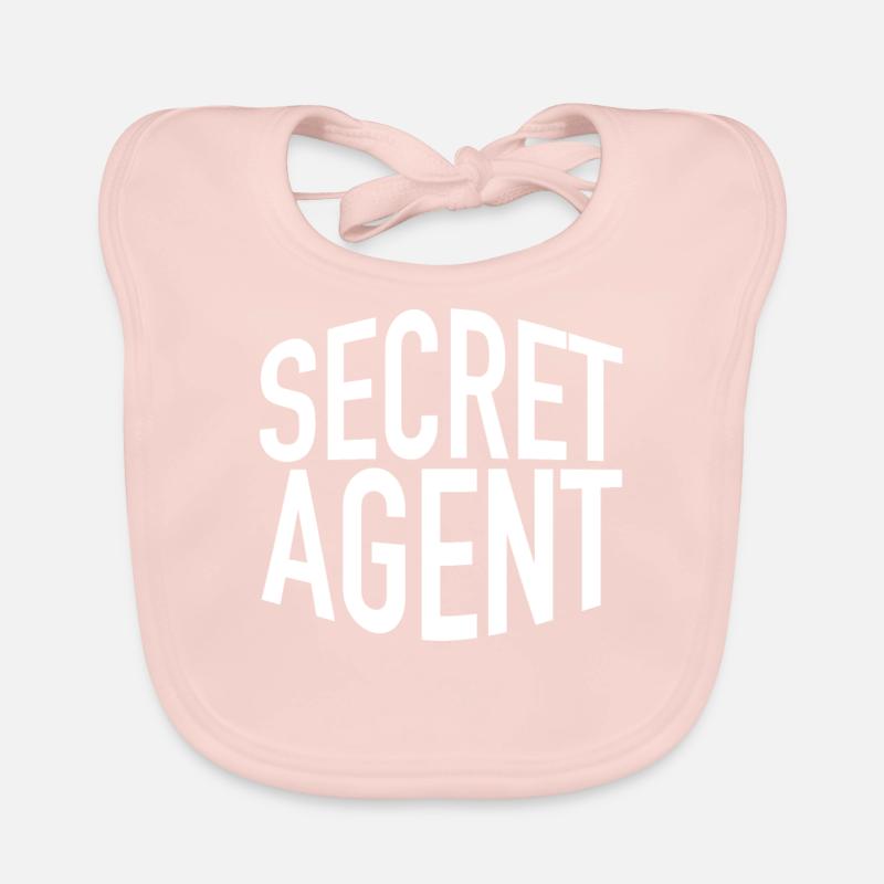 Secret Agent Spion Detektiv Verbrechensbekämpfer Baby Bio-Lätzchen