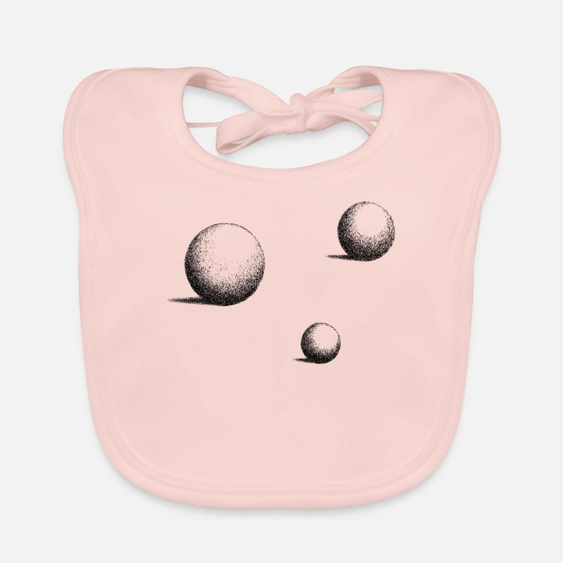 Modèle de balle 3D - cadeau de boules de billard Bavoir bio Bébé