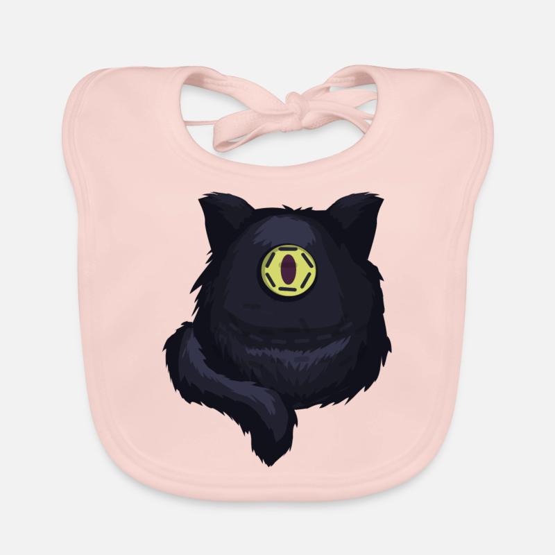 Cyclops cat scary gift idea Organic Baby Bibs