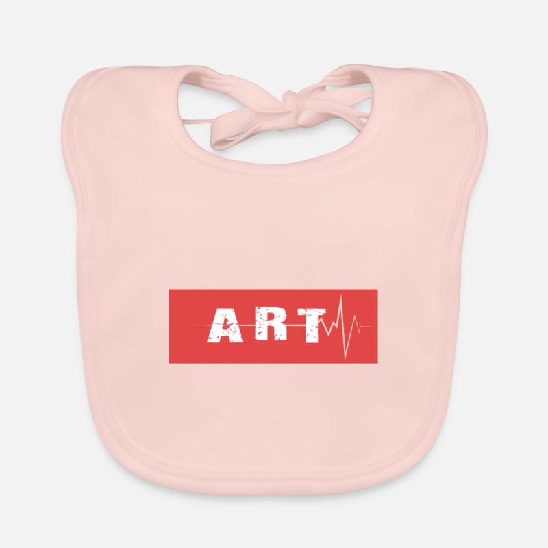 Art - Bavoir bio Bébé - rose