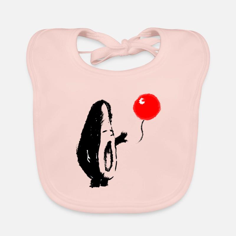 Avocado It's Art Fruit Balloon Gift Organic Baby Bibs