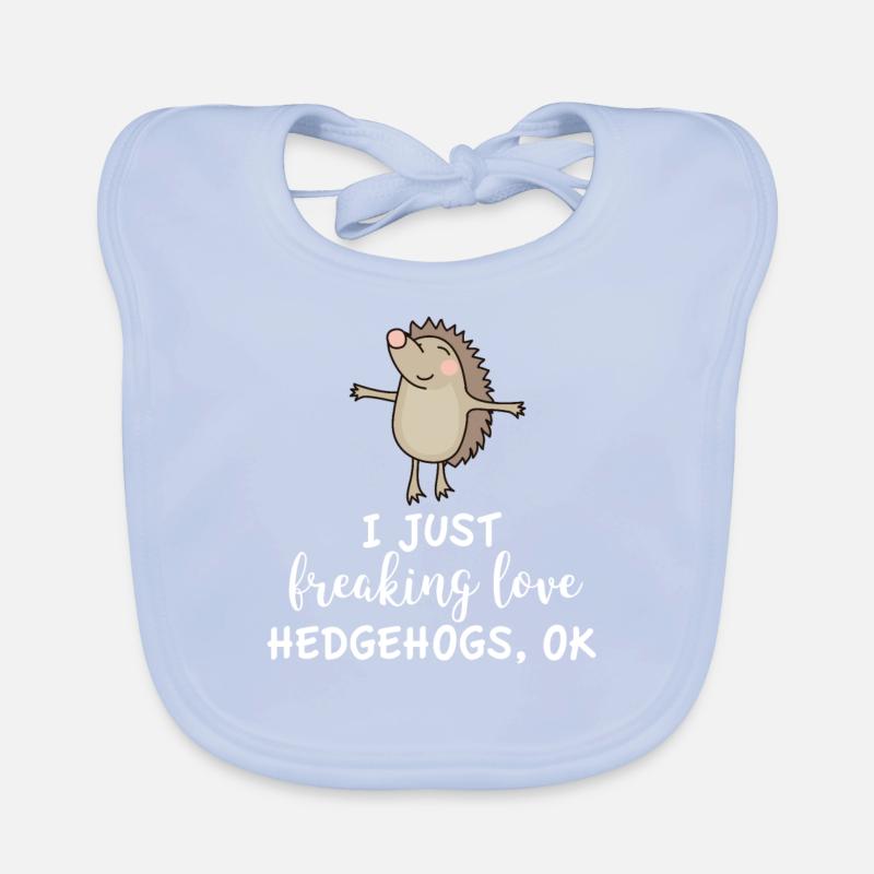 Igel lustig Spruch Geschenk Tier Igelliebe Baby Bio-Lätzchen