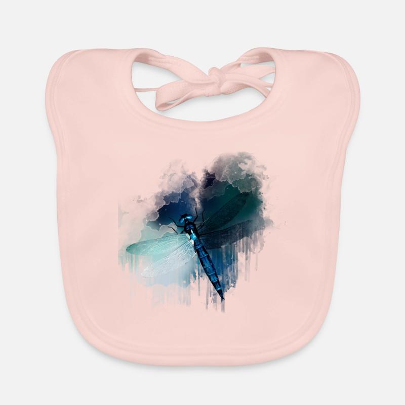 chemise cadeau libellule Bavoir bio Bébé