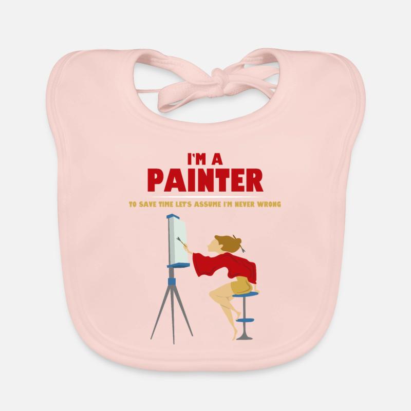 Painter Painter Work Occupation Draftsman Artist Organic Baby Bibs