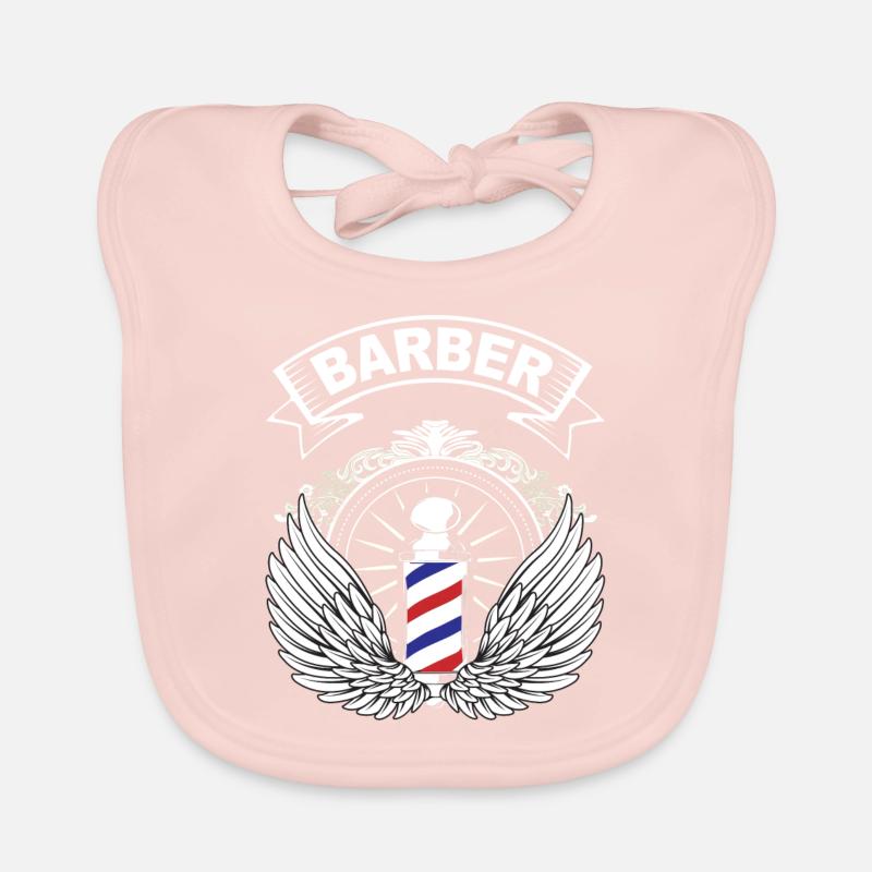 Barber - Barber Pole - Graphic Gift Organic Baby Bibs