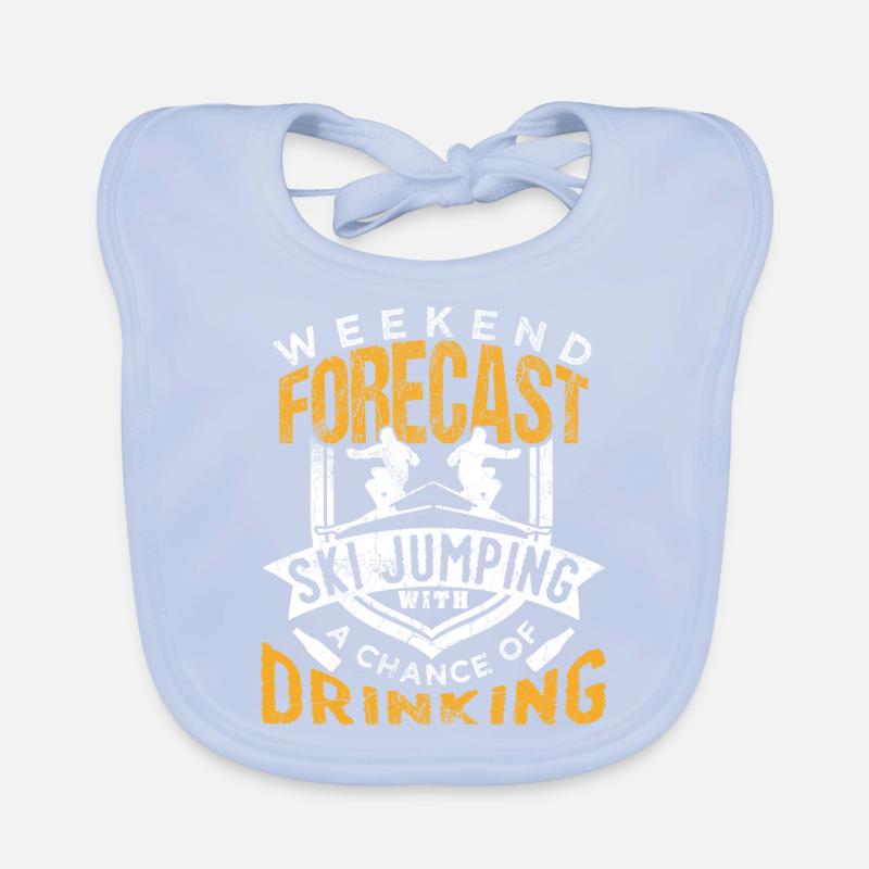 Ski jumping Organic Baby Bibs