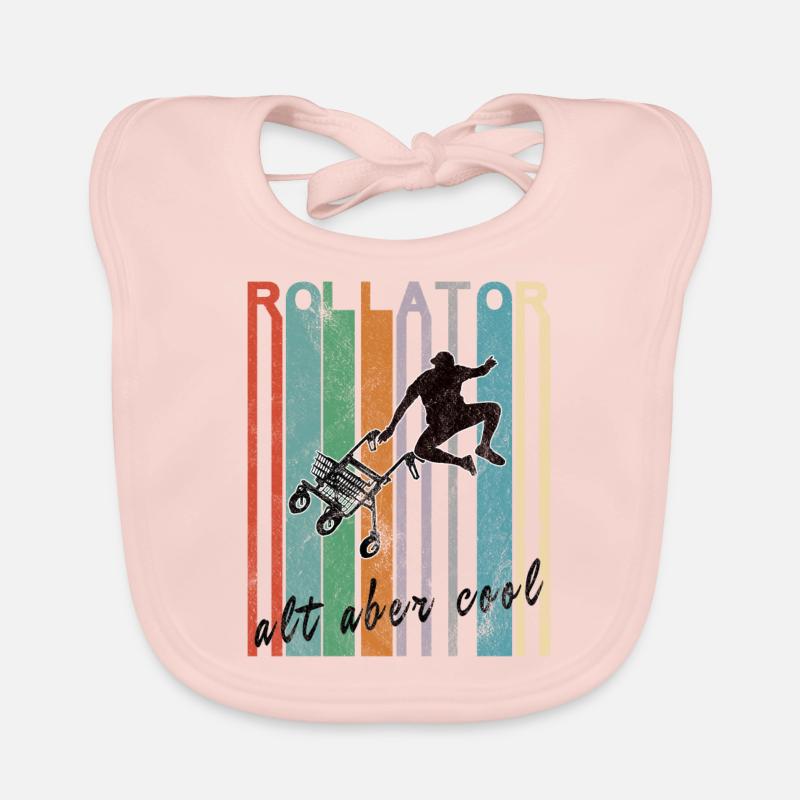 Rollator Vintage Freestyle Alt aber Cool Geschenk Baby Bio-Lätzchen