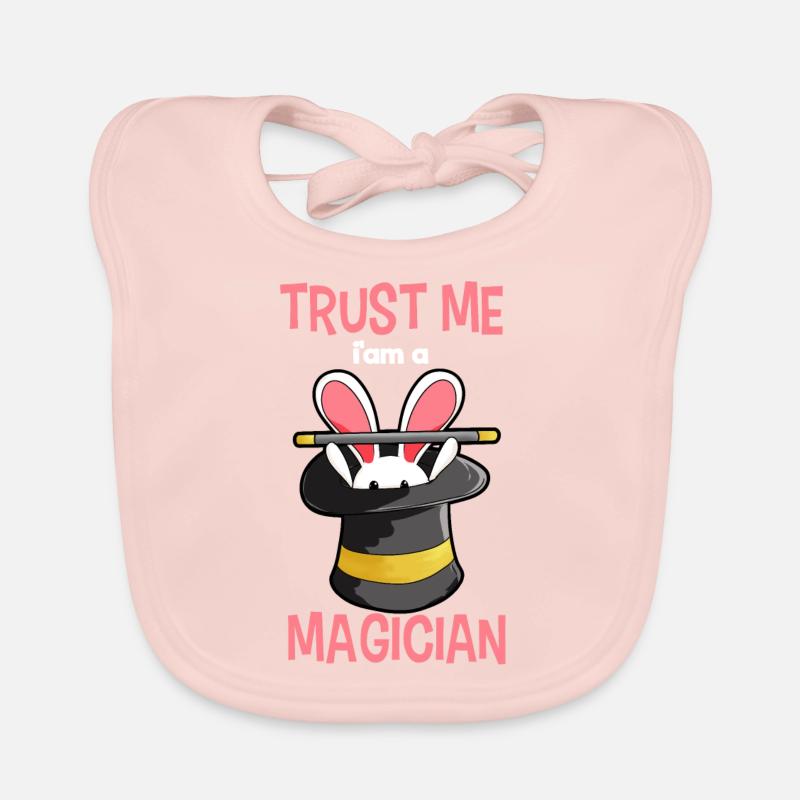 Magician Magician Wizard Rabbit Cylinder Wand Organic Baby Bibs
