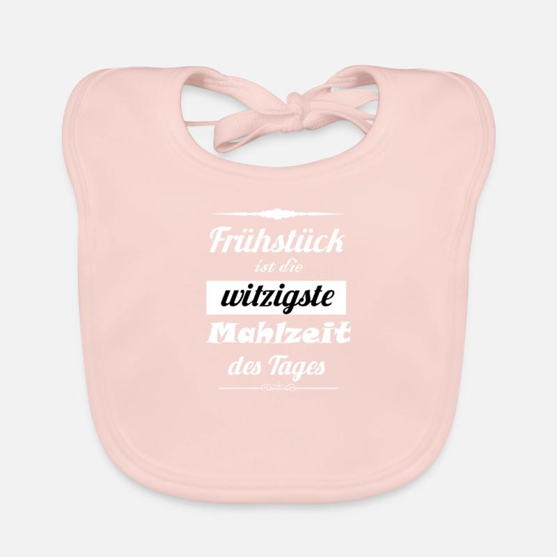 Breakfast Saying Organic Baby Bibs