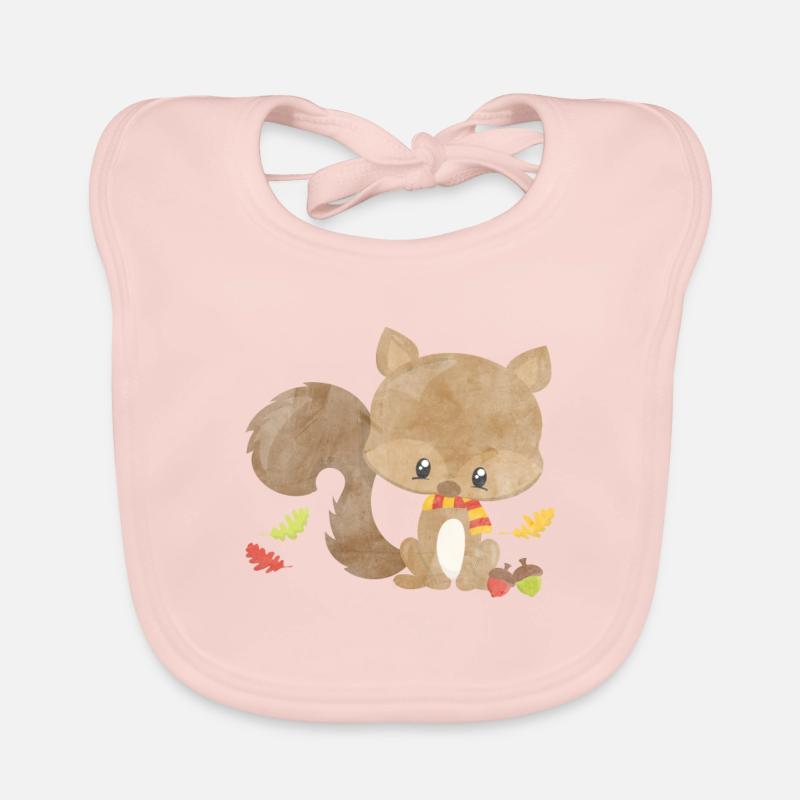 Forest animals Eichhoernchen Organic Baby Bibs