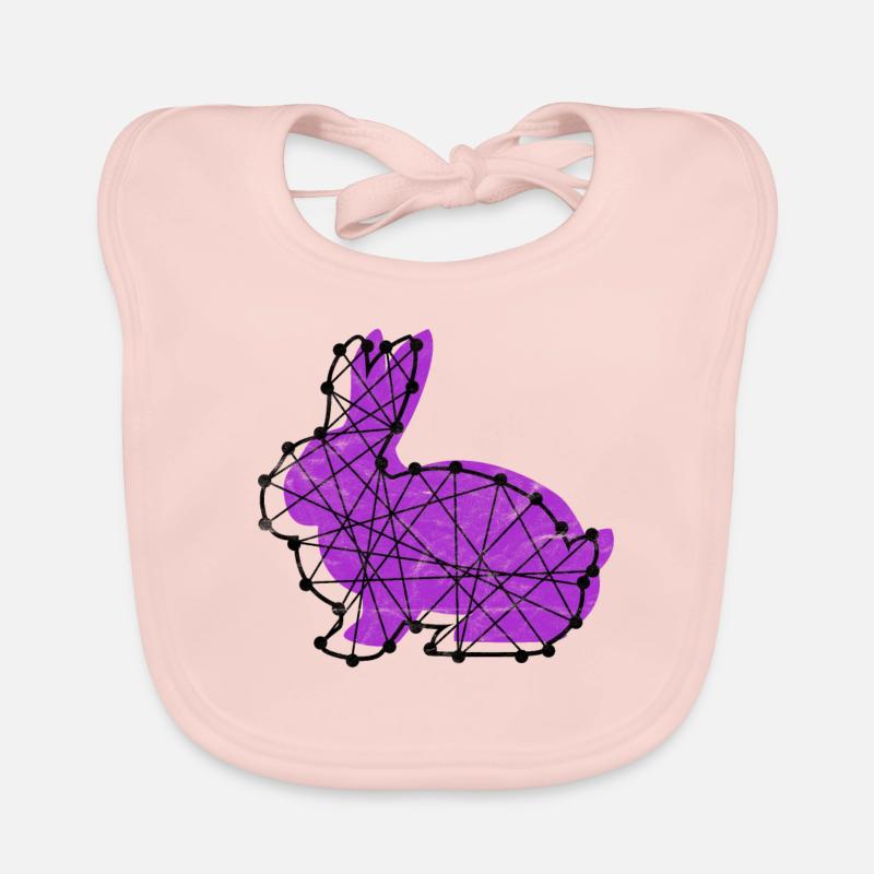 EASTER BUNNY RABBIT JOYEUX EASTER BUNNY CADEAU Bavoir bio Bébé
