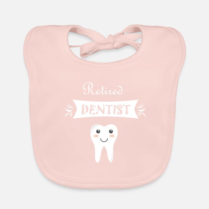 Zahnarzt Zahnärztin Rente Geschenkidee Baby Bio-Lätzchen