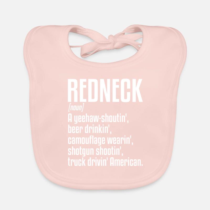 Définition Redneck | Honky, mulet, corbeille blanche Bavoir bio Bébé