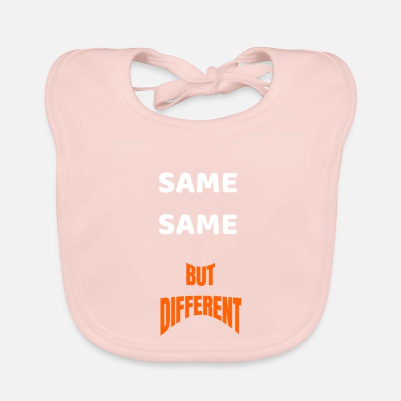 SAME SAME BUT DIFFERENT GIFT IDEA SHIRT Organic Baby Bibs
