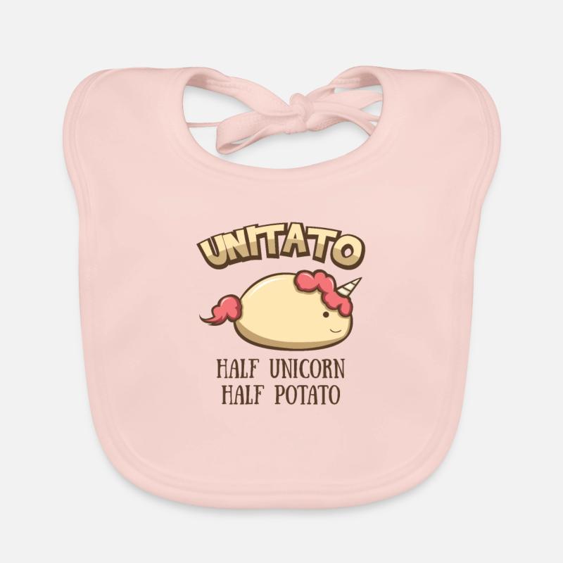 Unitato unicorn potato Funny gift Organic Baby Bibs