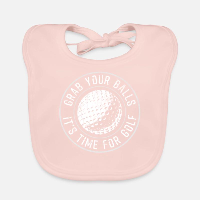 golf - Bavoir bio Bébé - rose