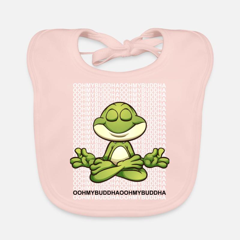 Oooh my Buddha frog Organic Baby Bibs