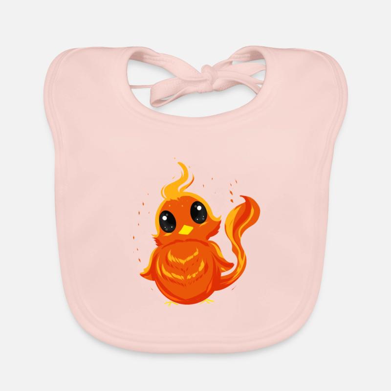 "CUTE PHOENIX" ~ Cute phoenix chick Organic Baby Bibs