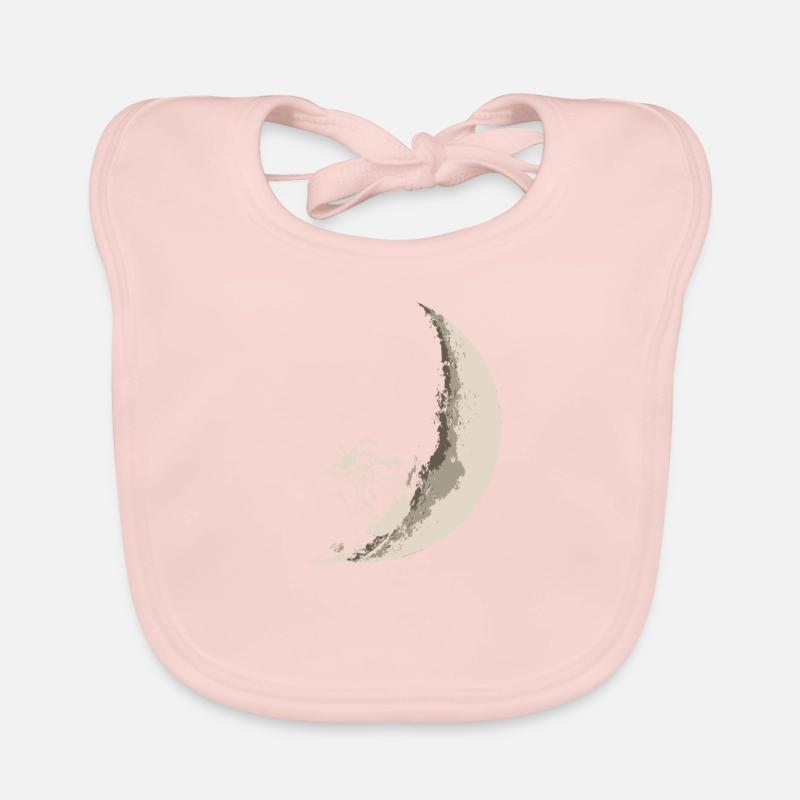 Cadeau de chemise de lune de surf astronaute Bavoir bio Bébé